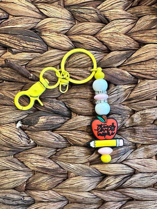 Teach. Love. Inspire. Keychain