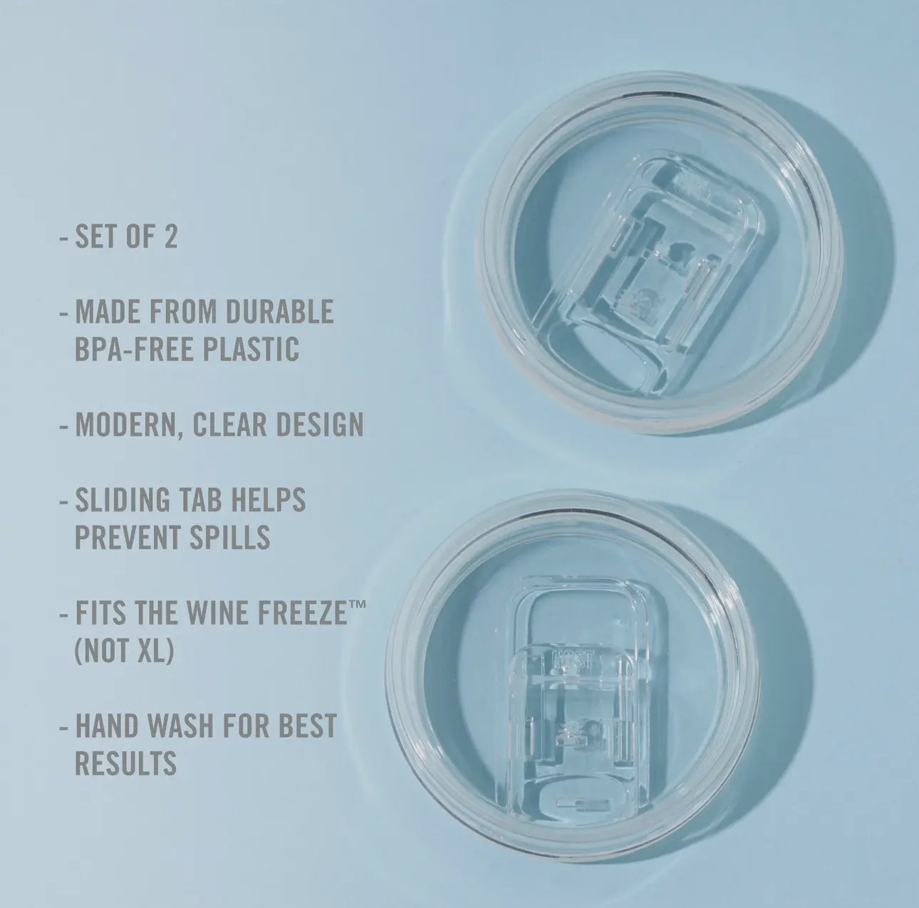 Wine Freeze Travel Lids (2pack)