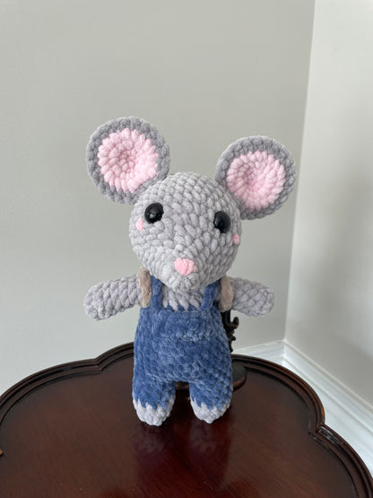 Mouse with Cookie Backpack Plushie