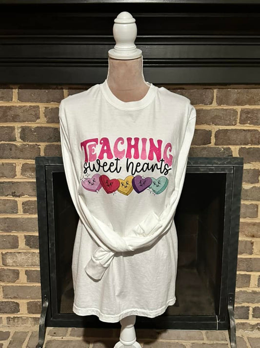 Teaching Sweet Hearts Long Sleeve Tee